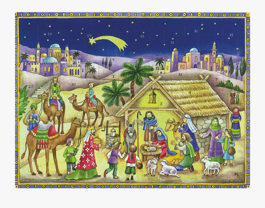 Advent Calendar "holy Night - Cartoon, Transparent Clipart