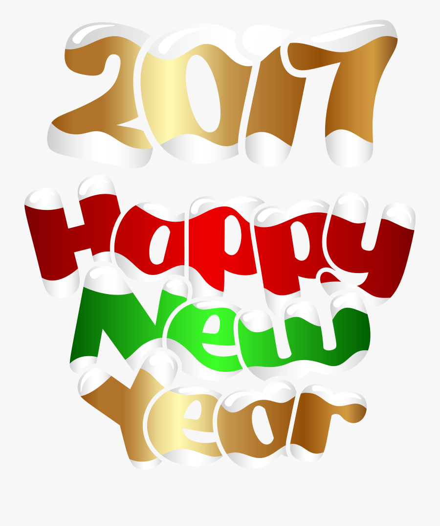 Happy New Year Clip Art, Transparent Clipart