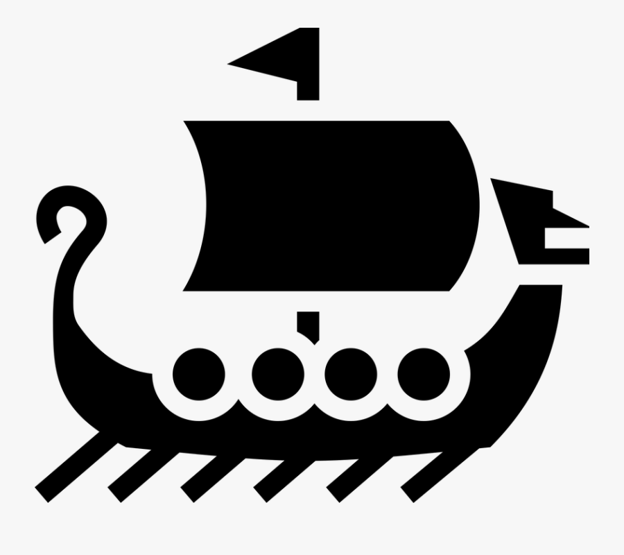 Clipart - Viking Ship Clip Art, Transparent Clipart
