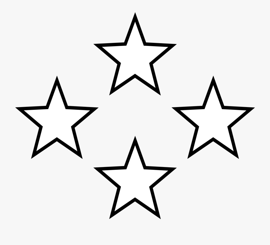 Transparent Christmas Star Clip Art - Black And White Stars, Transparent Clipart