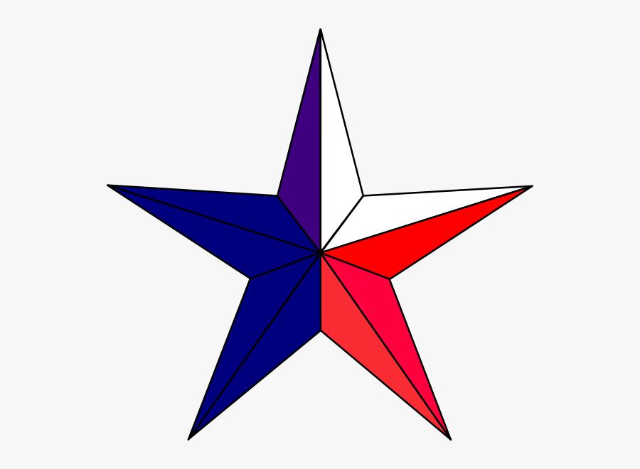Red White And Blue Stars Png -red White And Blue Stars - Star Red And Blue, Transparent Clipart