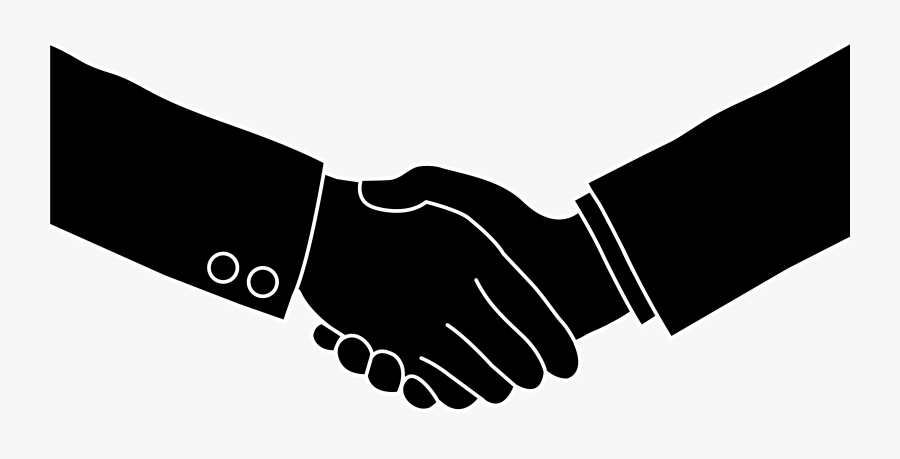 People Shaking Hands Clipart - Handshake Silhouette, Transparent Clipart