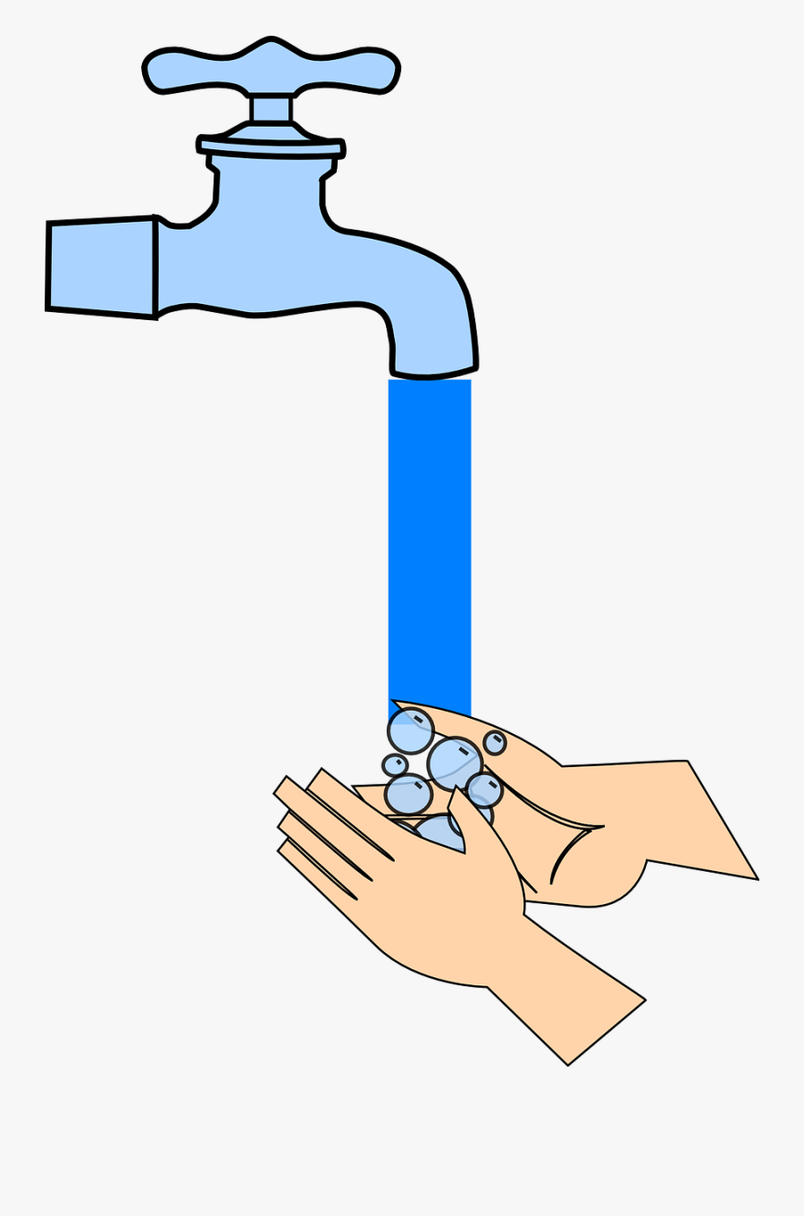 Washing Clipart Hand Animation - Washing Hand Cartoon Gif, Transparent Clipart