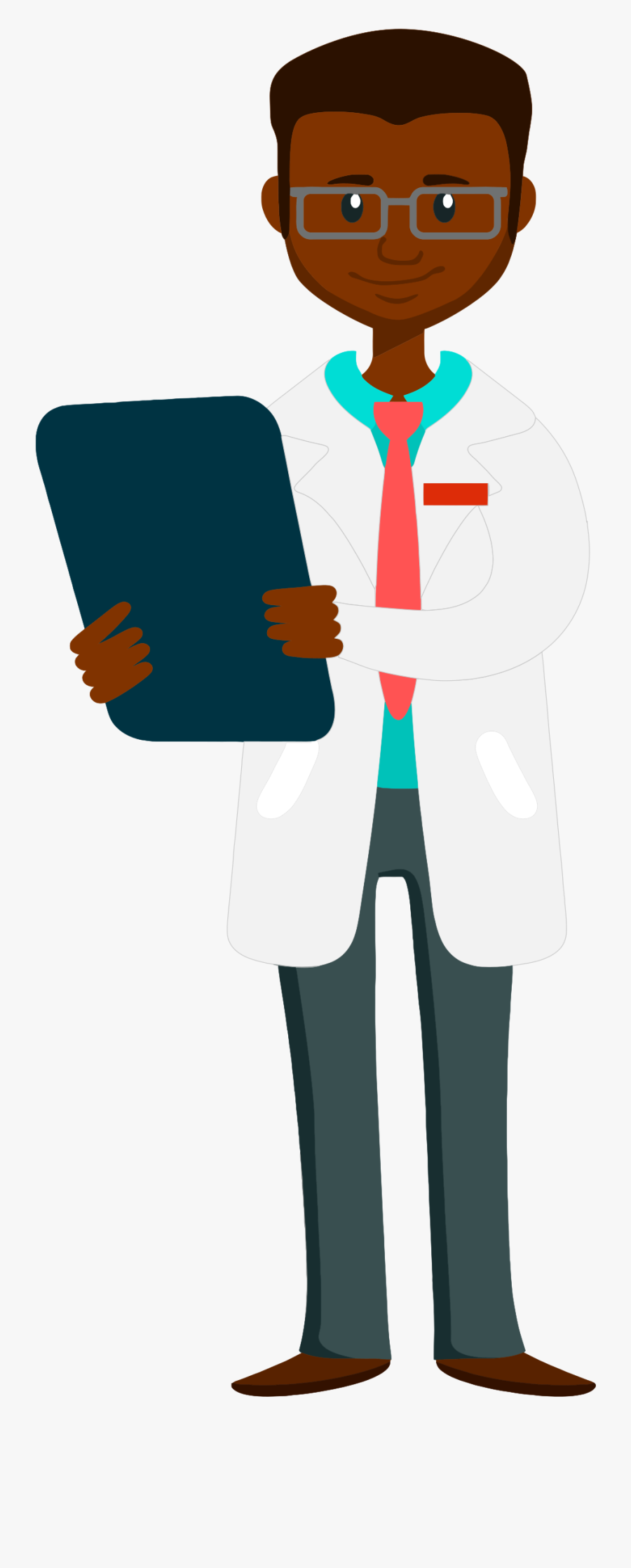 Holding Big Image Png - Doctor With Clipboard Clipart, Transparent Clipart