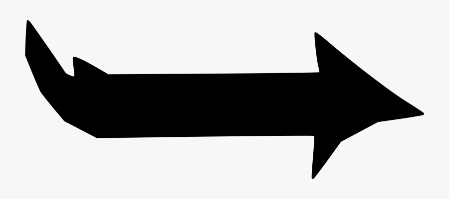 Hand Drawn Arrow Clipart - Airplane, Transparent Clipart