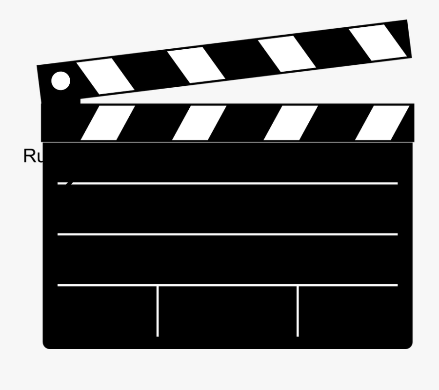 Clipboard, Movie, Film, Clap, Blank, Black, Scene - Happy Birthday Film Director, Transparent Clipart