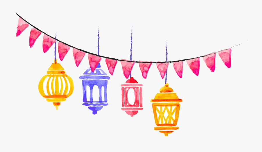 Building Painted Illustration Hand Watercolor Islamic - Transparent Background Ramadan Clipart, Transparent Clipart