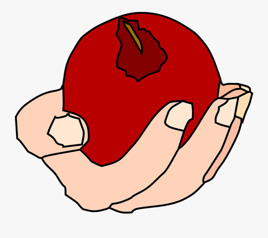 Red Apple Cliparts 29, Buy Clip Art - Food In Hand Clipart, Transparent Clipart