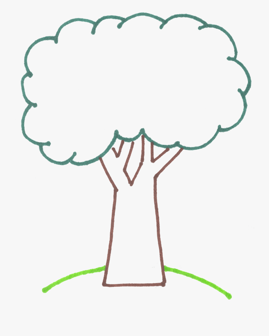 A Perfect World Clip Art Nature Clipart Free To Use - Tree With Out Colour, Transparent Clipart