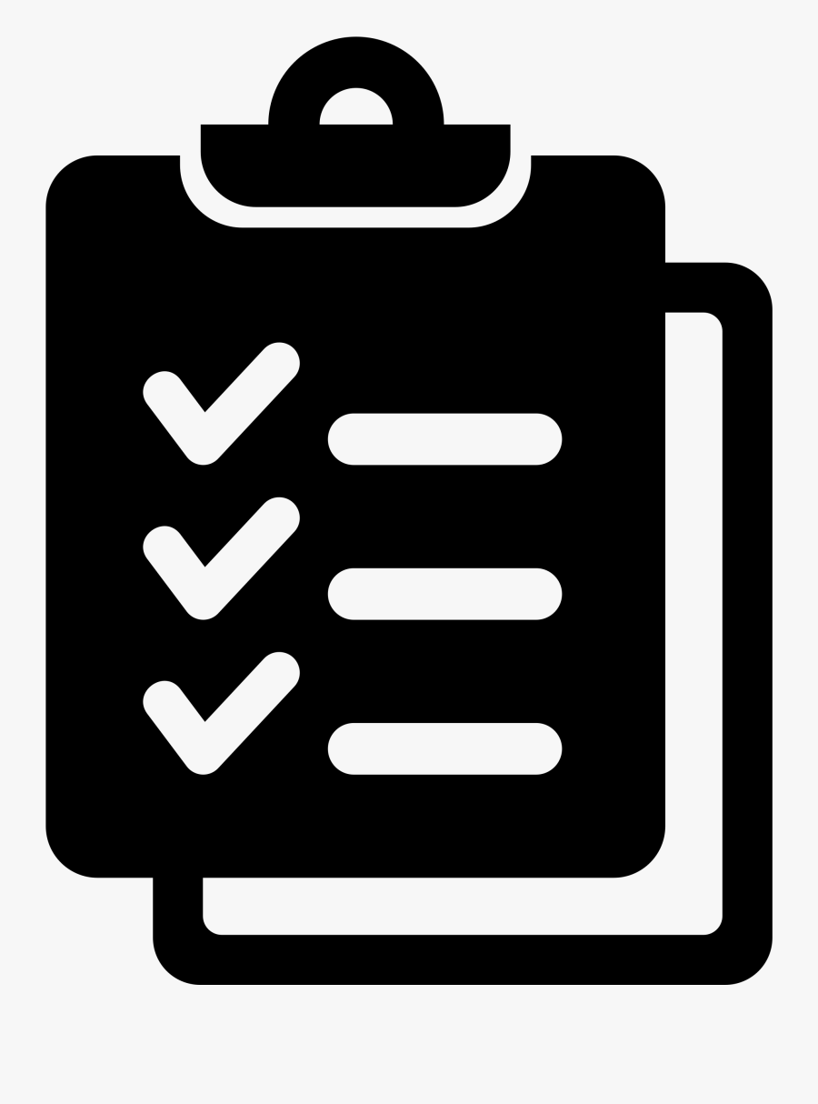 Clip Art Library Download Clipboard Clip Black - Check Menu Icon, Transparent Clipart
