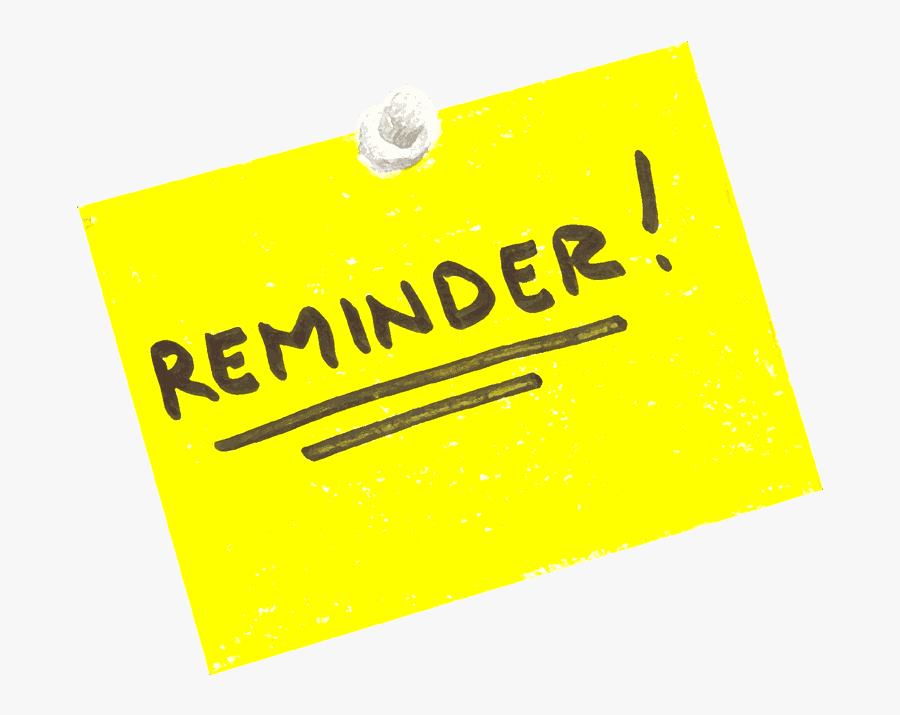 Free Meeting Reminder Transparent Images Plus Clip - Reminder Clip Art, Transparent Clipart
