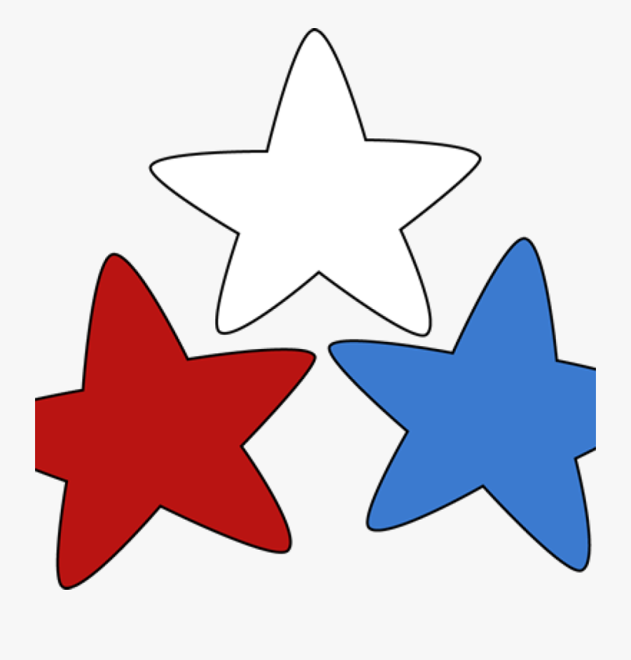 White Star Clipart Clip Art Images Free - Red White And Blue Stars Png, Transparent Clipart