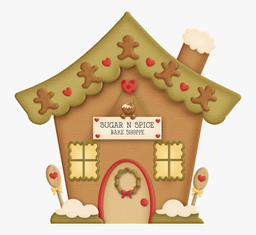 Gingerbread Town Clipart, Transparent Clipart