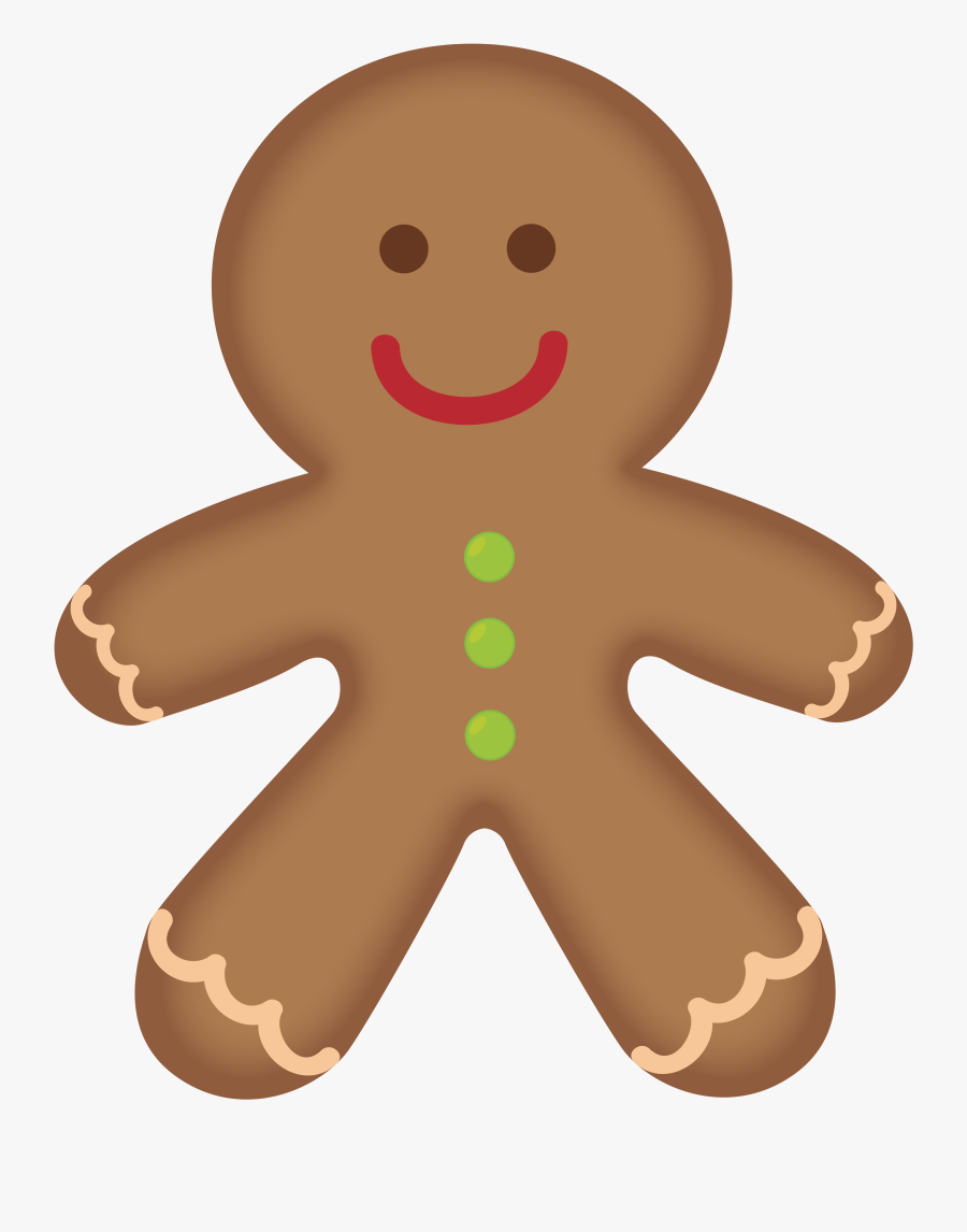 Gingerbread Man Clipart Png, Transparent Clipart