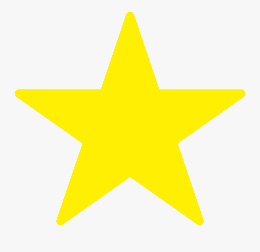 Free Star Download Clip - Yellow Star With Black Background, Transparent Clipart