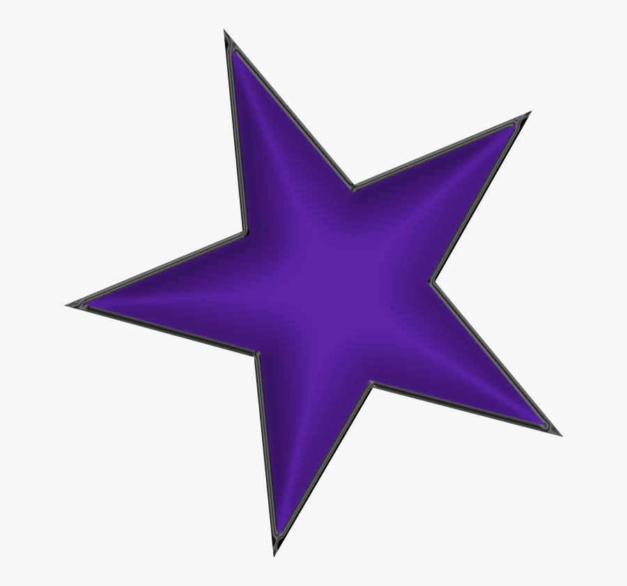 Star Clipart Purple - Estrellas De Color Morado, Transparent Clipart