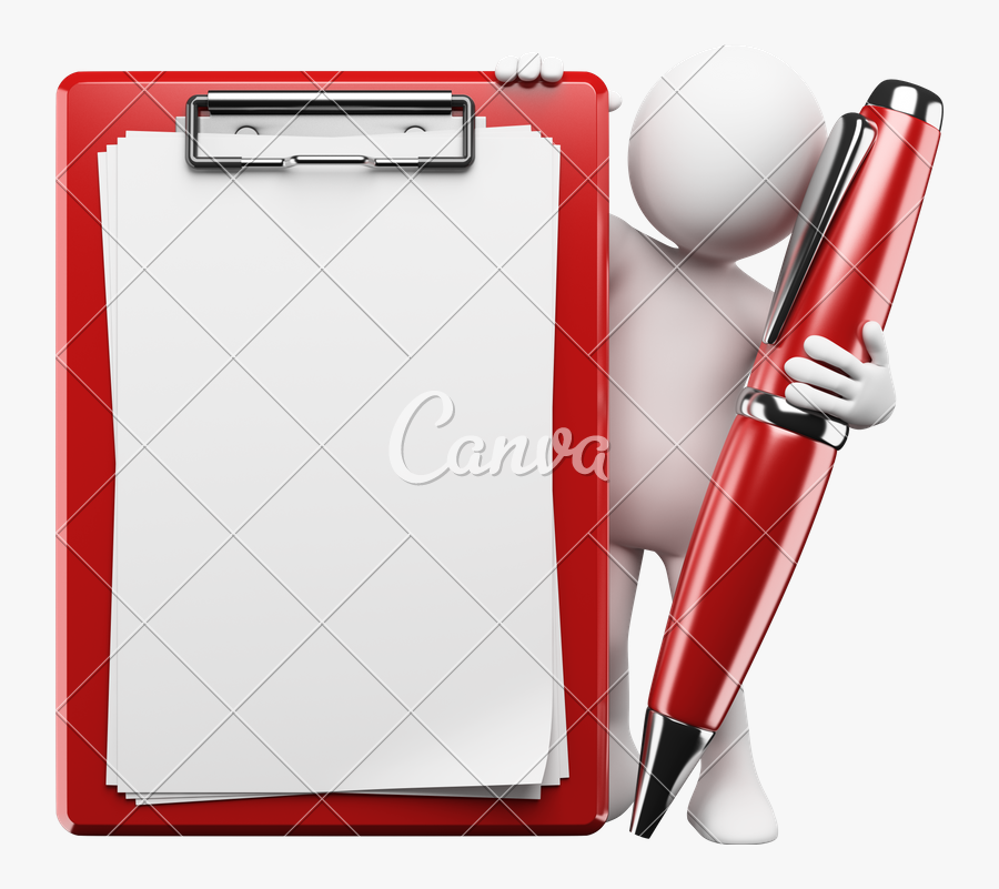 Clip Art 3d Clipboard - Contenido De Un Documento, Transparent Clipart