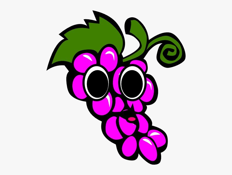 Grapes With A Face, Transparent Clipart