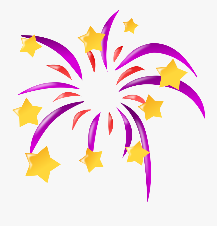 Firework Clip Art - New Year Icon, Transparent Clipart