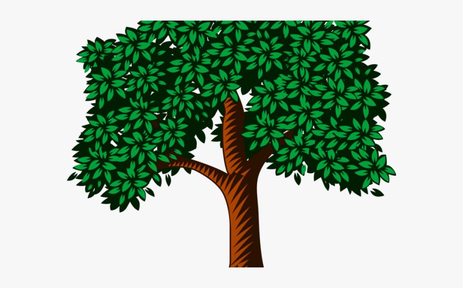 Nature Landscape Cliparts - Tree With Many Leaves Clipart, Transparent Clipart
