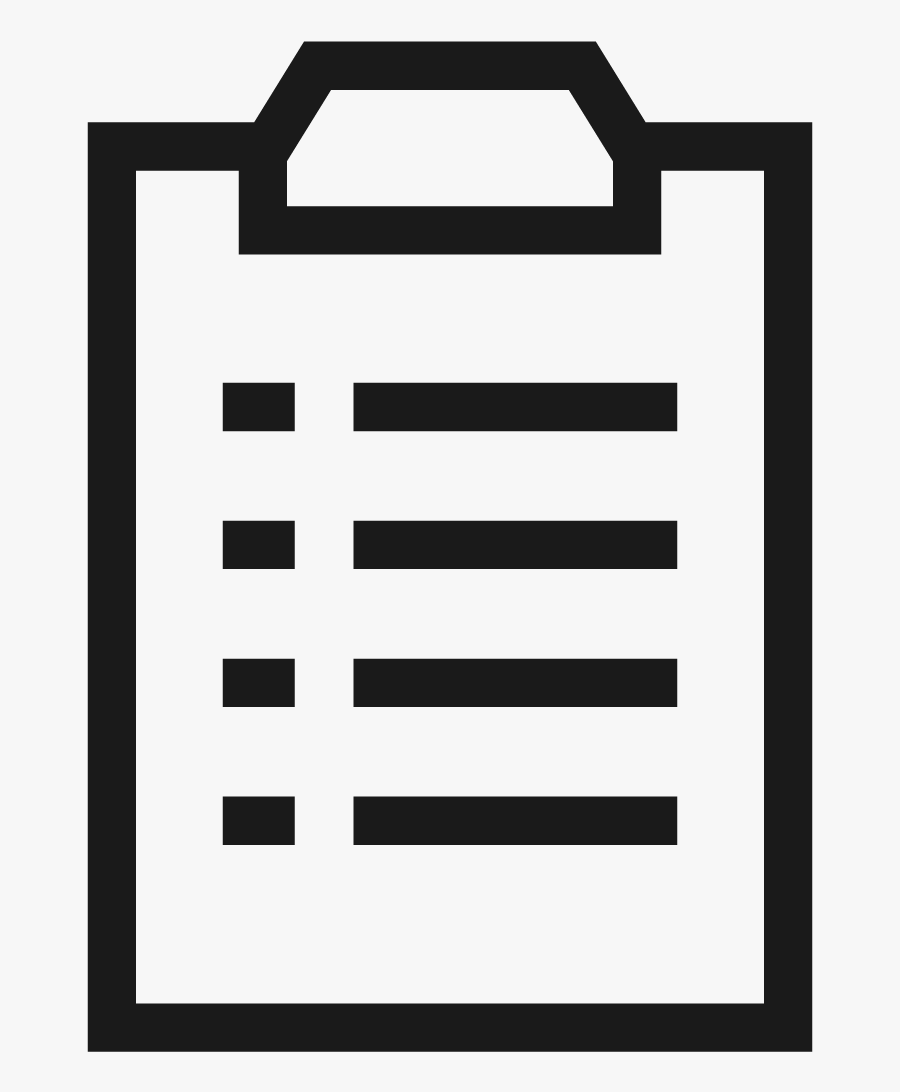 Clipboard Clipart Icon - List Clip Art, Transparent Clipart