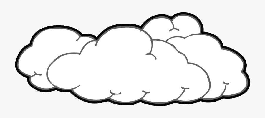 Cloud Clip Art Nature Cleanclipart Transparent Png - Clouds Black And White Clip Art, Transparent Clipart