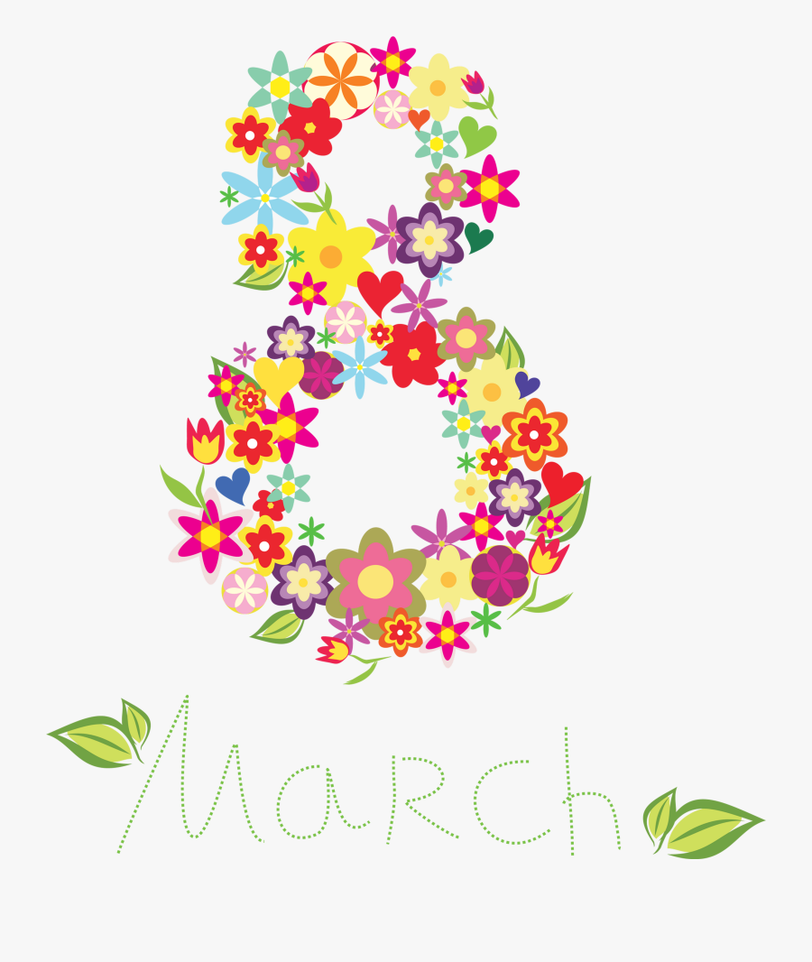 March Clipart Nature - Dia Internacional Da Mulher Arte, Transparent Clipart