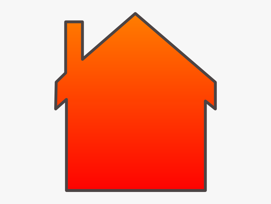 Plain Gingerbread House Clipart - Green House Outline Clipart, Transparent Clipart