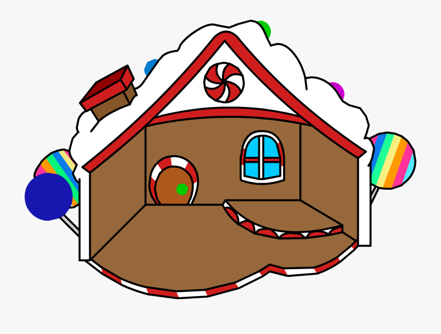 Gingerbread House, Transparent Clipart