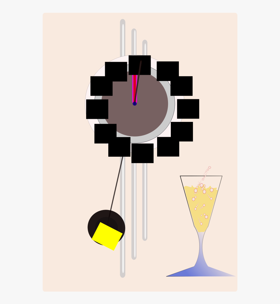 Happy New Year - Flower Made Of Shapes, Transparent Clipart