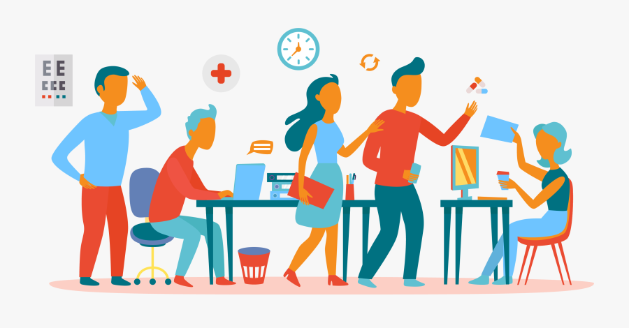 Office Teamwork Clipart , Png Download - Clip Art Office Team Work