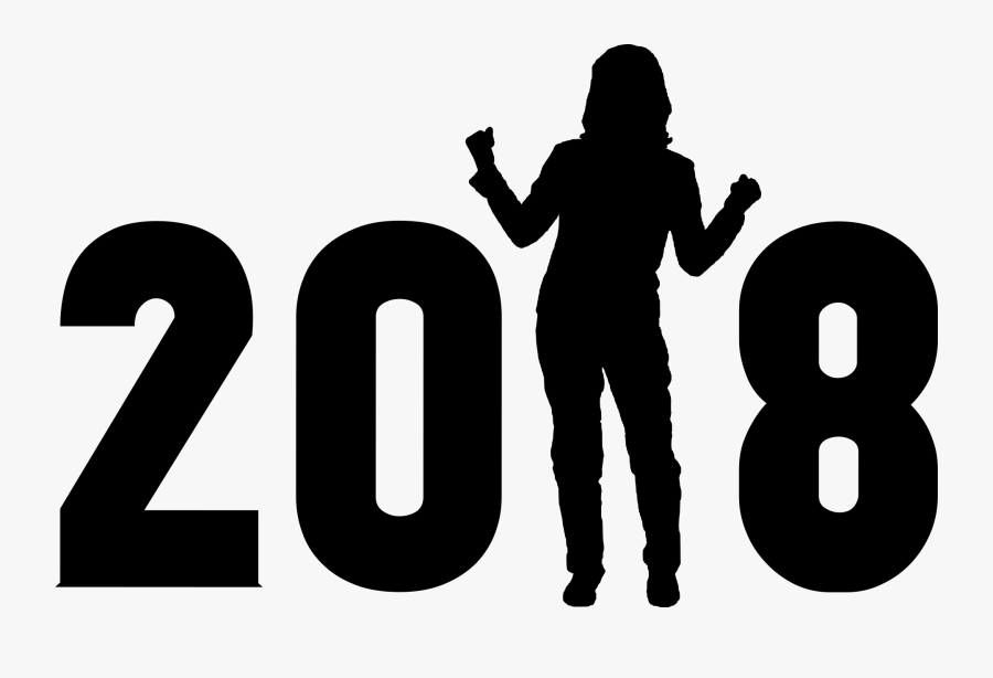 New Year - Happy New Year 2018 Logo Png, Transparent Clipart