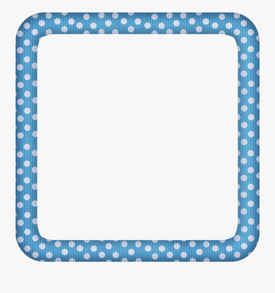 Clip Freeuse Download Blue Large Transparent Dotted - Happy Fathers Day Photo Frame, Transparent Clipart