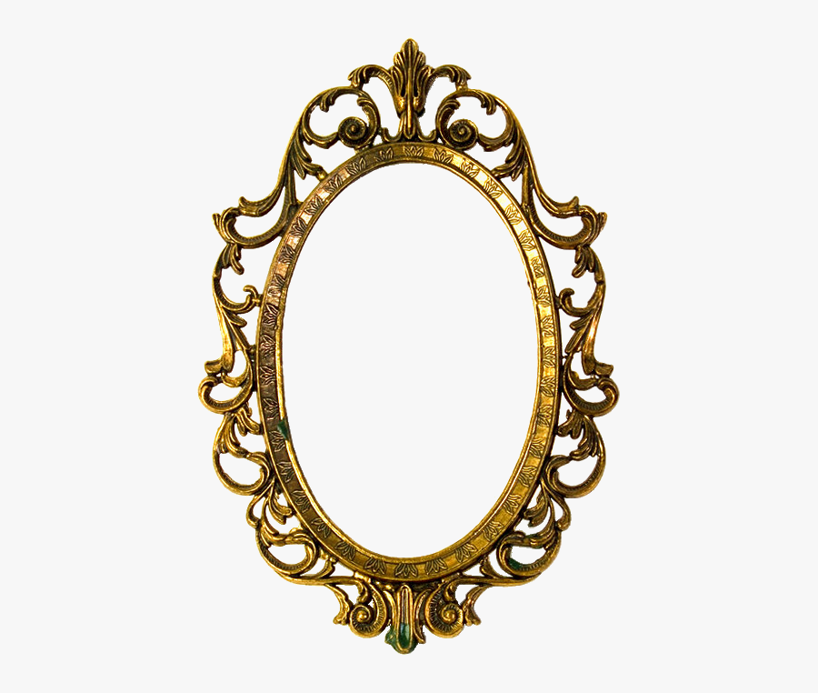 Mirror Clipart Oval Shaped Object - Vintage Oval Frame Png, Transparent Clipart