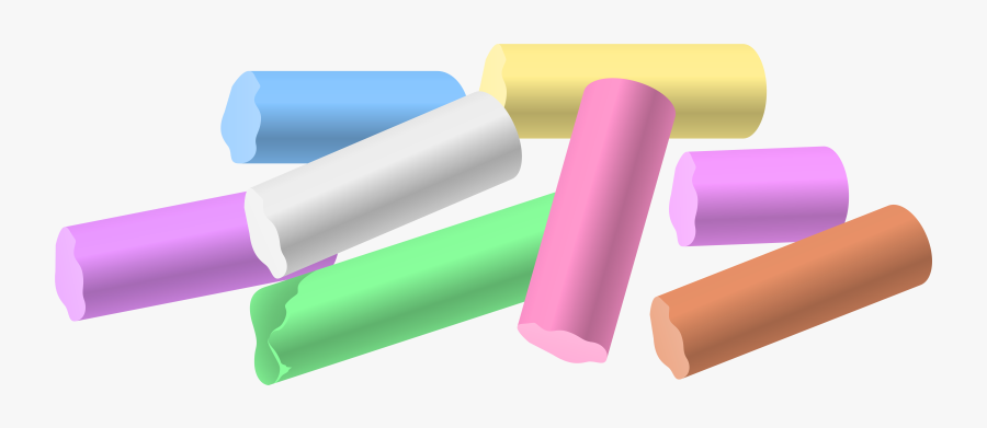 Chalk Pieces Png Clip Art - Chalk Clipart Transparent Background, Transparent Clipart