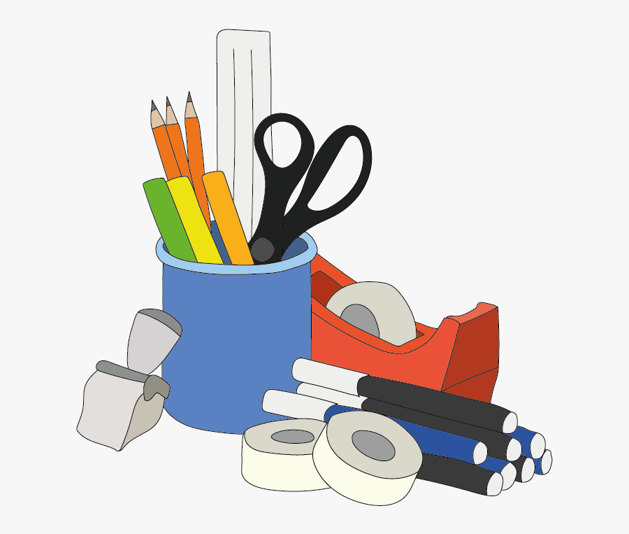 Office Supplies Clipart Png - Clip Art Office Supplies, Transparent Clipart