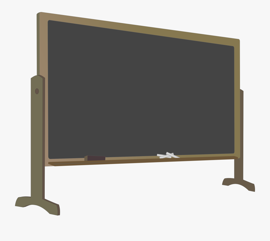 Blackboard With Stand And Letters - Black Board For Colouring, Transparent Clipart