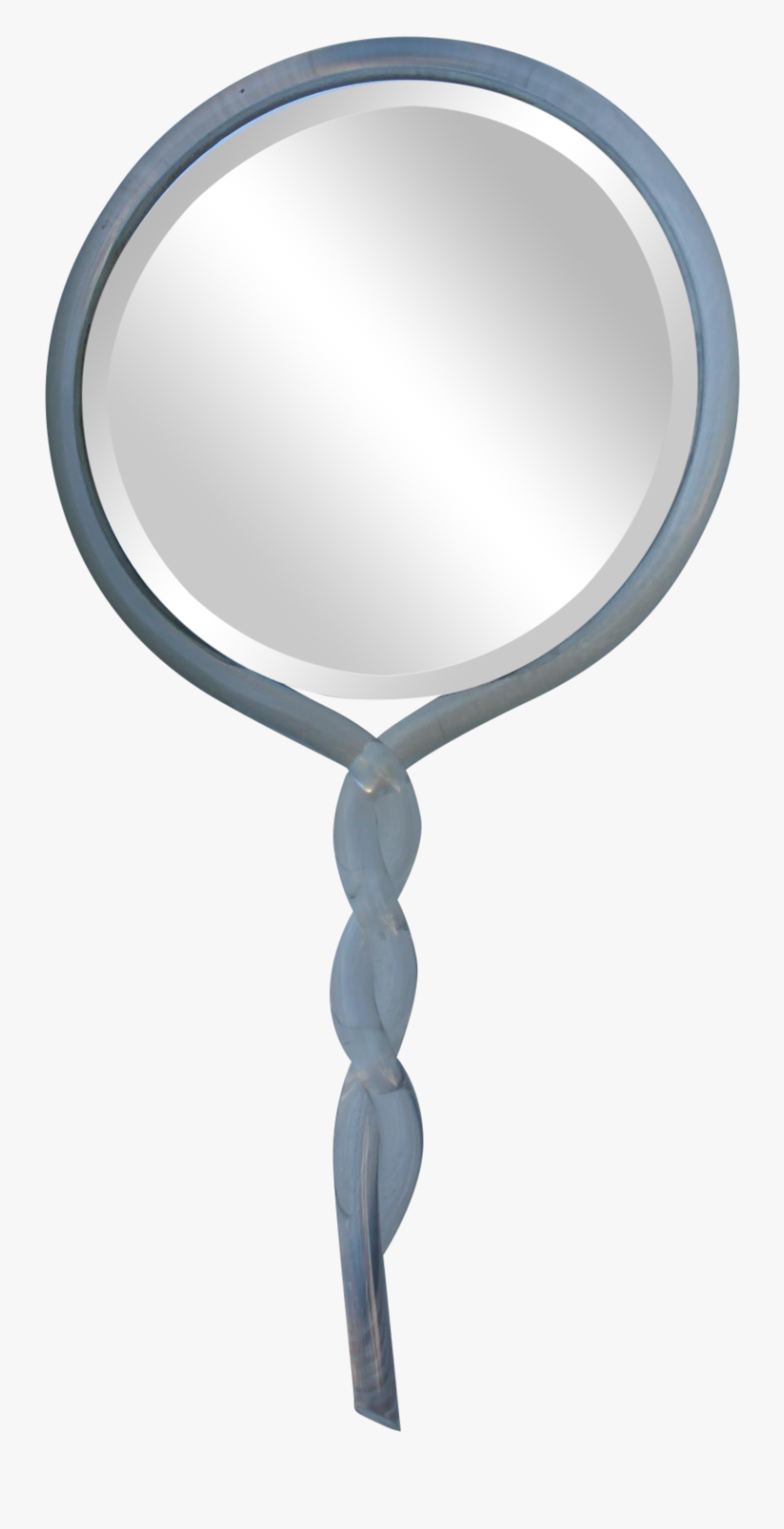 Vintage Lucite Hand Mirror Chairish - Hand With Mirror Transparent, Transparent Clipart