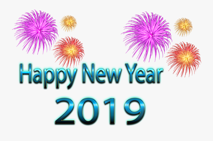 Transparent Free Happy New Year Clipart - Fireworks, Transparent Clipart