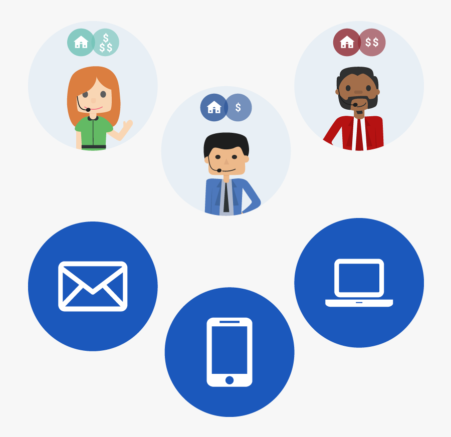 Thinking About Home Insurance Cost - Contact Icons, Transparent Clipart