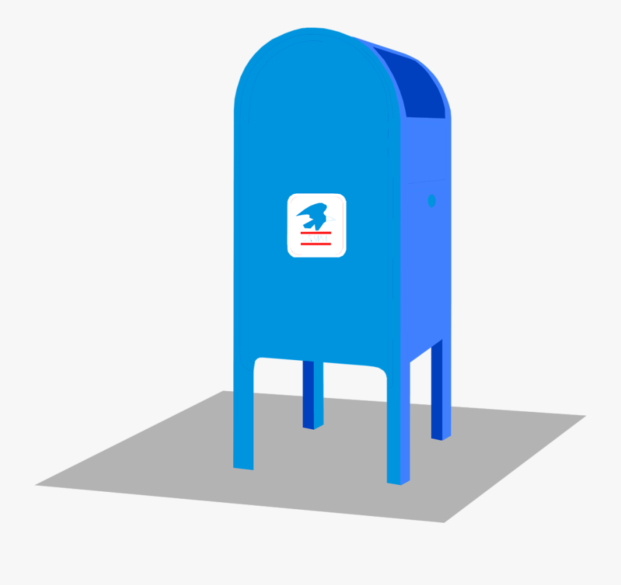 Mailbox Mail Blue Mail Clipart Home Dayasrioa Top Image - Post Office No Background, Transparent Clipart