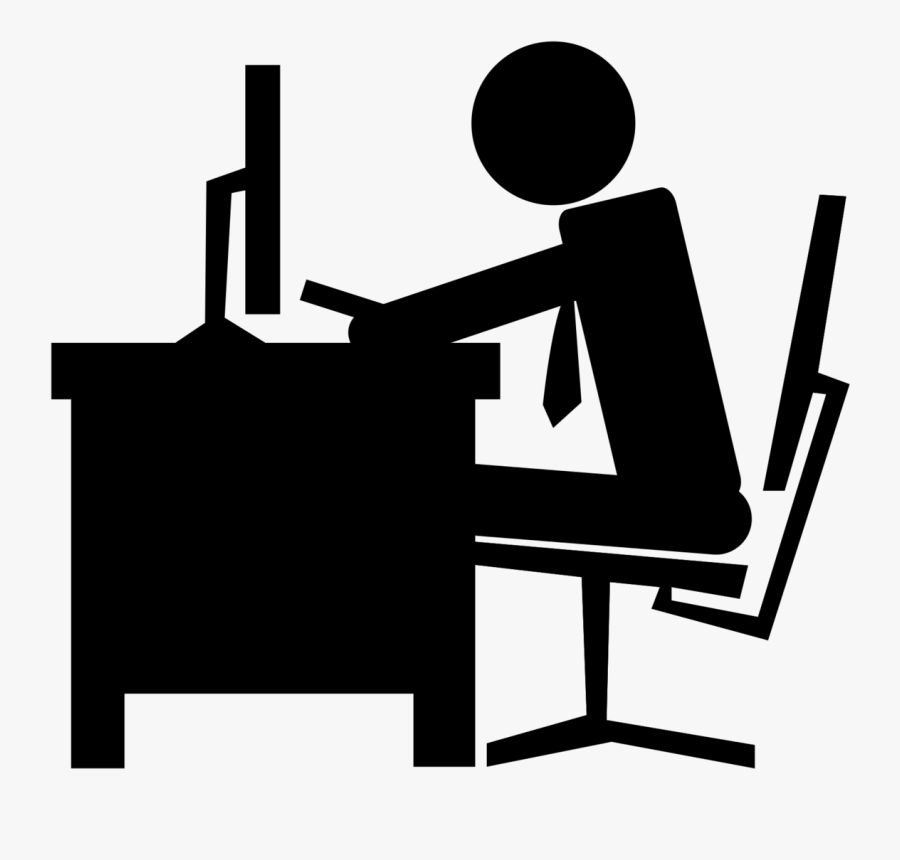 Officeork Clipart Black Andhite Computer Citrus Bowl - Work Clipart Black And White, Transparent Clipart