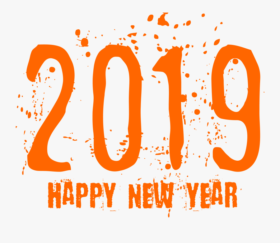 New Years Eve 2019 Clipart With Happy Year Transparent - Png Format 2019 Happy New Year Png, Transparent Clipart