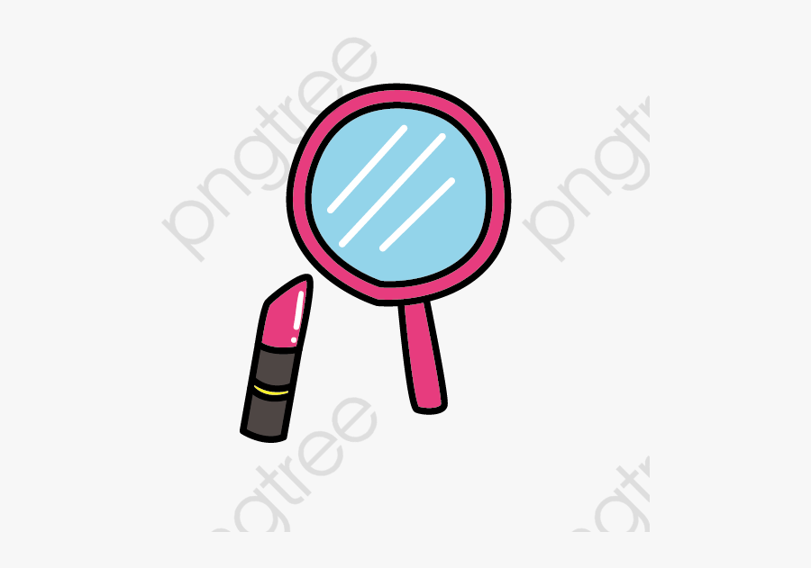 Cartoon Lipstick Mirror - Lipsticks Png Drawing, Transparent Clipart