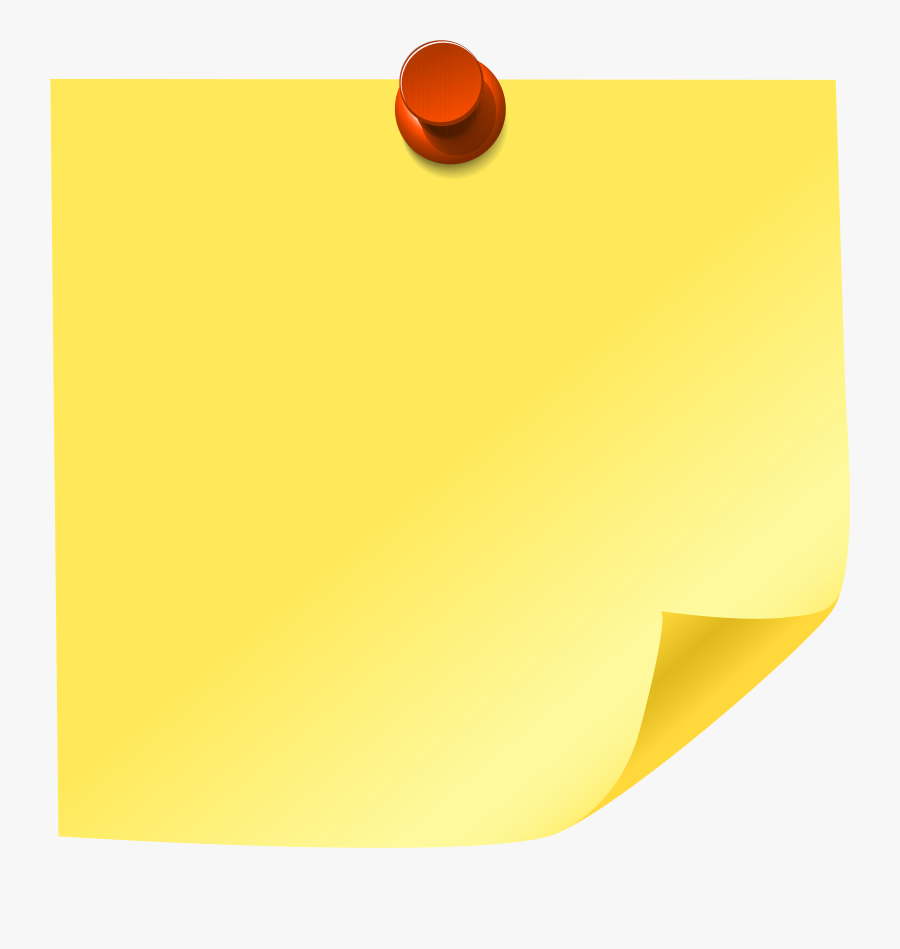 Yellow Sticky Note Png Clip Art - Sticky Note Clipart Png, Transparent Clipart