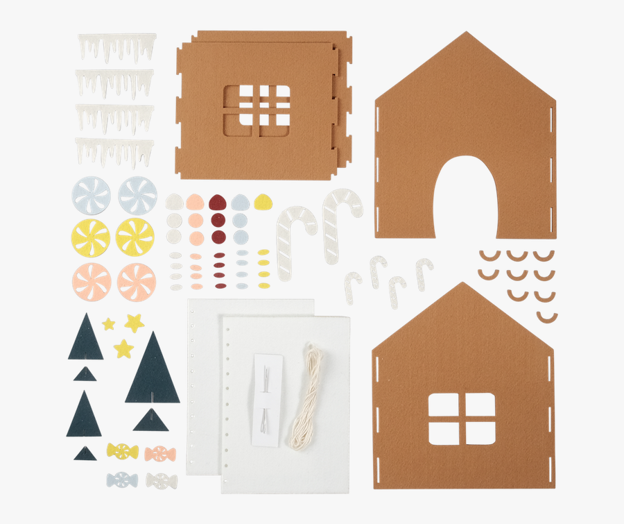 Gingerbread House Kit - Gingerbread House, Transparent Clipart