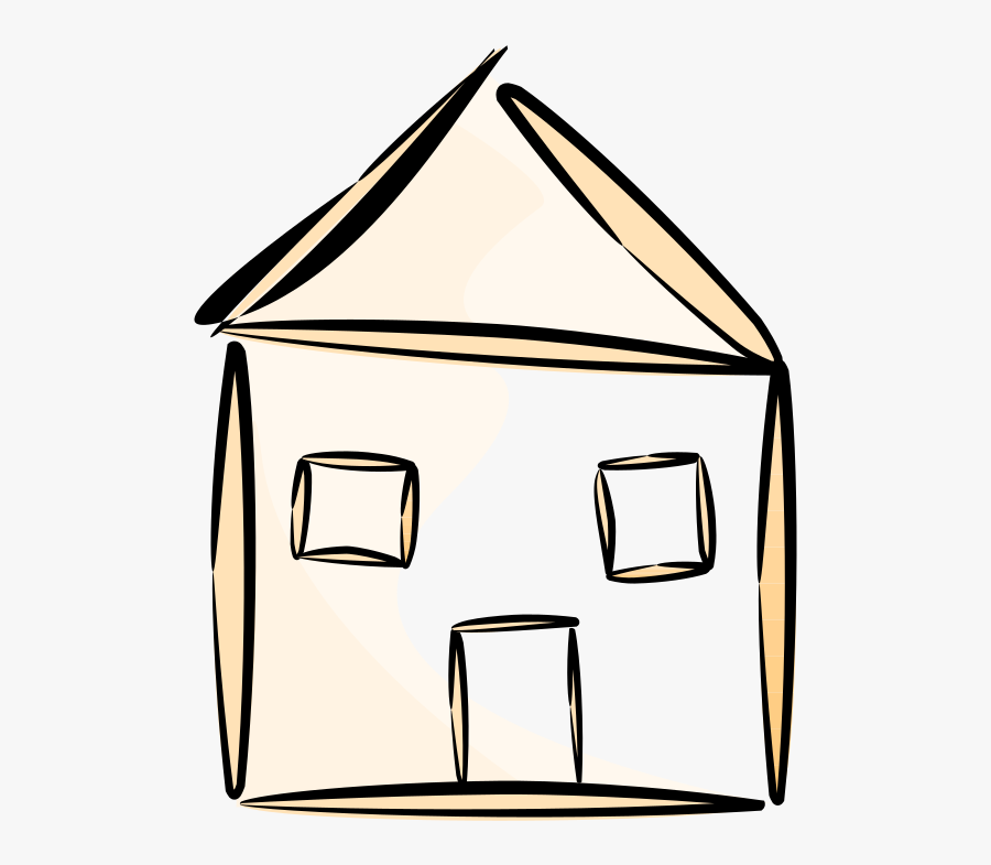 Angle,area,artwork - House Outline Clipart, Transparent Clipart