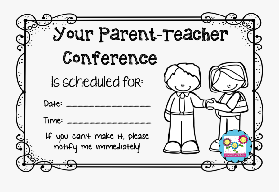 Reminder Clipart Teacher - Your Parent Teacher Conference Is Scheduled, Transparent Clipart