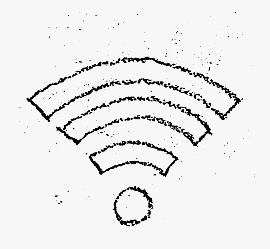 Wifi Chalk Icon - Chalk Drawings Transparent Background, Transparent Clipart