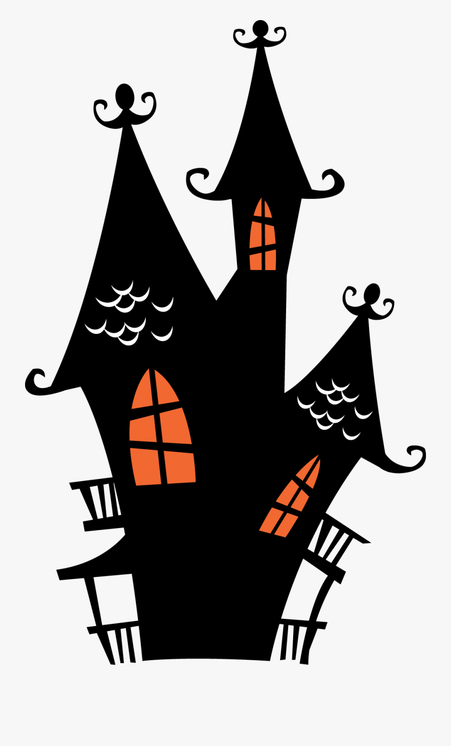 Spooky Clip Art Houses - Haunted House Clipart, Transparent Clipart